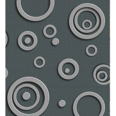 DIMEX ART Флизелинов фототапет 3d метални кръгове 225 x 250 см