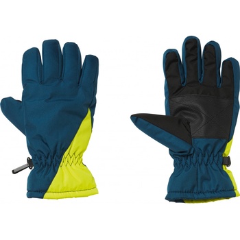 Crivit Dětské lyžařské rukavice modrá/žlutá