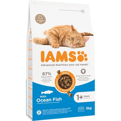 IAMS Advanced Nutrition Adult Cat s morskými rybami 3 kg
