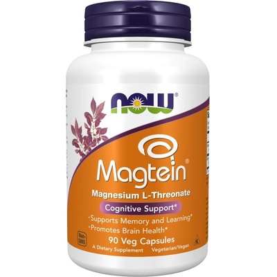 Now Foods Magtein Magnesium hořčík L-treonát 90 rostlinných kapslí