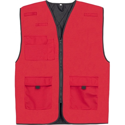 Korntex Kiel Multifunkční pracovní reflexní vesta KX166 Red