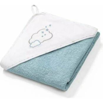 BabyOno Хавлия за баня Babyono Terry - Облак, 100 х 100 cm, бяло и синьо 142/09 (5901435411650)