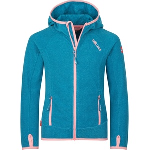 TROLLKIDS Детско поларено яке Trollkids Girls Sandefjord Jacket Fleece jacket - Harbor Blue / Peony Rose - размер 116 (EU) (703-2389-1015)