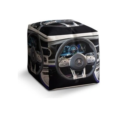 Sablio Taburet Cube AMG interiér: 40x40x40 cm