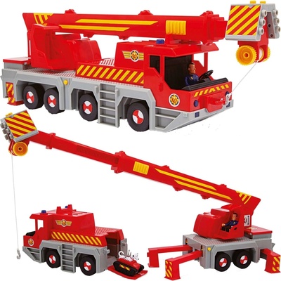 Simba Toys Požárník Sam - Hasičský autojeřáb 2v1