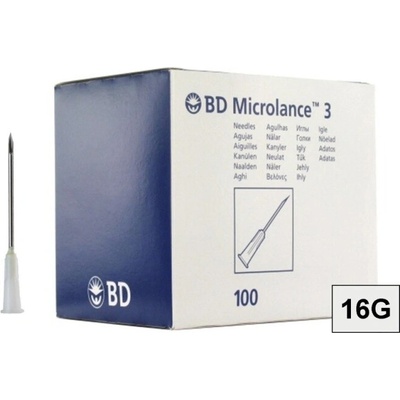 Becton Dickinson MICROLANCE 16G 1.6x40 bílá 100 ks – Hledejceny.cz