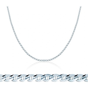 SAVICKI Синджирче Savicki 2, 85 мм: 585 бяло злато, gucci - savicki - 2 462,39 лв