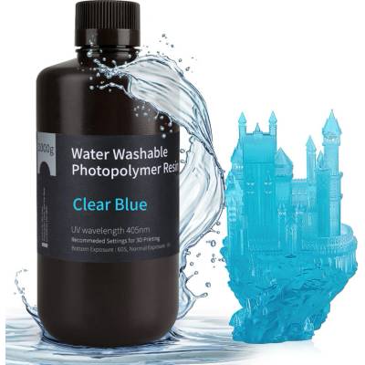 ELEGOO Water Washable Resin Clear Blue 1kg