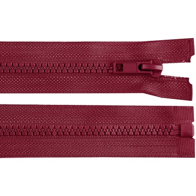 Kostěný zip No 5 délka 50 cm bundový, malé, 178 bordó