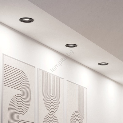 EGLO 902287 - Комплект от 3 димируеми вградени LED RGBW осветителни тела SALICETO-Z, LED/4, 7W/230V, черни (EG902287)