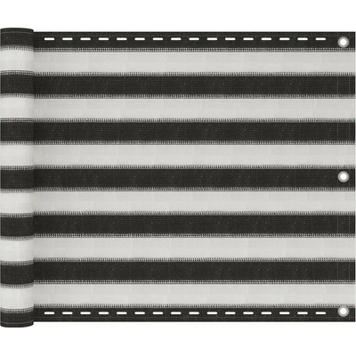 Greatstore Balkónová zástěna HDPE 75x400 cm antracitová a bílá