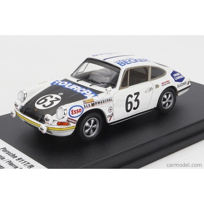 Trofeu Porsche Coupe Team Marcel Martin N 63 Le Mans 1969 Rene Mazzia Pierre Mauroy Bílá Černá 1:43