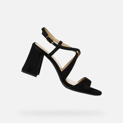 Geox Черни дамски обувки на ток Geox New Eraklia 80 T01 Geox | Cheren | ЖЕНИ | 35