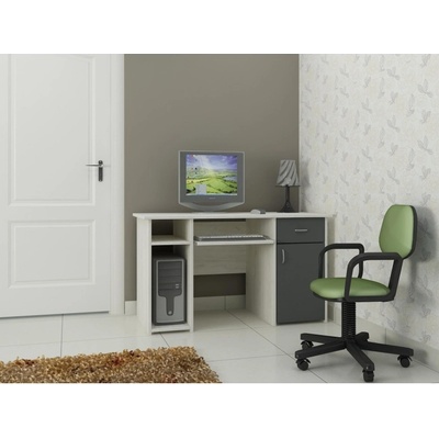 DST Офис бюро Kami-dst, бял дъб и антрацит