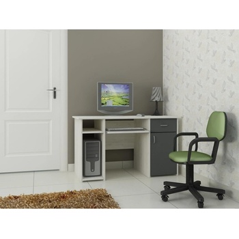 Image 1 of DST Офис бюро Kami-dst, бял дъб и антрацит