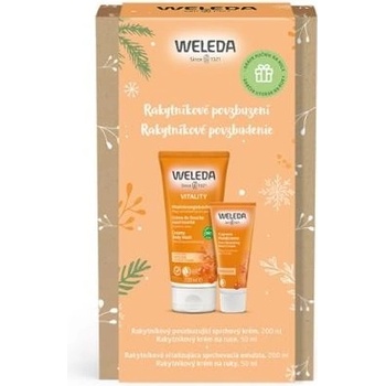 ﻿Weleda Rakytníkové povzbuzení sprchový krém 200 ml + krém na ruce 50 ml dárková sada