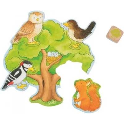 Goki - Дървена пъзел игра - Кой къде живее? (56804)