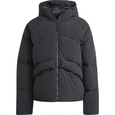adidas Яке Adidas Men's Big Baffle Water Resistant Duck Down Long Sleeve Down Jacket - Black