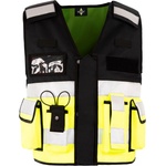 Korntex HI-VIS KXTAC BONN TACTICAL / Мъжка светлоотразителна многофункционална жилетка - жълто/черно M/XL (76XTAC983zh)
