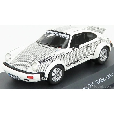 Schuco Porsche 911 Coupe Walter Rohrl 1969 Bílá Černá 1:43