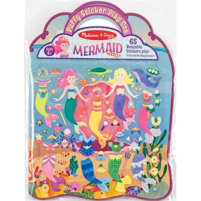 Melissa & Doug penové samolepky na opakované použitie s morskými vílami