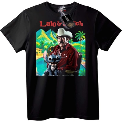NOONEBRAND Lalo & Stitch Тениска - 2XL, Black