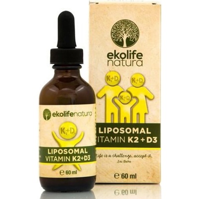 Ekolife Natura Liposomal Vitamin K2 + D3 Meruňka 60 ml