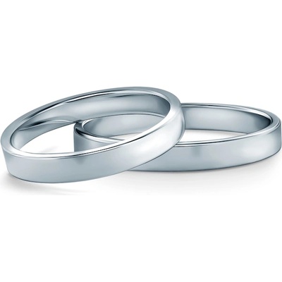 SAVICKI Брачни халки: платина, плоски, 3 мм