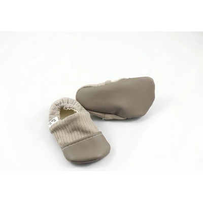 Tiny Toes capačky Rebro hnedá