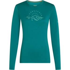 Icebreaker Women Merino 200 Oasis LS Crewe Sunrise Summit Размер: M / Цвят: тюркоазен