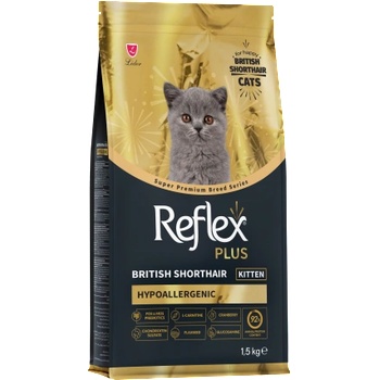 Reflex Plus Breed Series British Shorthair Kitten 1.5kg - Специална супер премиум храна за подрастващи Британски късокосмести 1.5кг