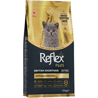 Reflex Plus Breed Series British Shorthair Kitten 1.5kg - Специална супер премиум храна за подрастващи Британски късокосмести 1.5кг