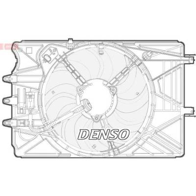 Větrák chlazení motoru DENSO DER09070