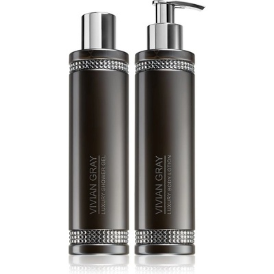 Vivian Gray Crystals Crystals sprchový gel 250 ml + Crystals tělové mléko 250 ml dárková sada