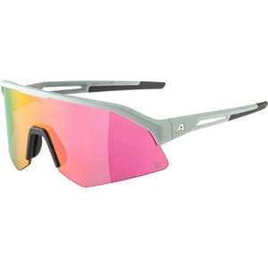 Alpina Очила за колоездене Alpina Sonic HR Q Mirror Cat. 2 Cycling glasses - Smoke / Grey Matt / Q Pink / Pink Mirror - размер One Size (205-3726-0211)