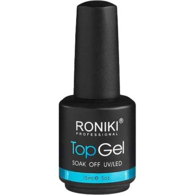 UNIQ - RONIKI Vrchný Gél Lak pre oslnivý lesk Vrchné laky na nechty 15 ml unisex