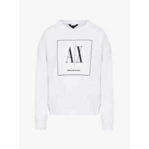 Giorgio Armani Блуза Armani Exchange Crewneck Sweatshirt - White - sportihobi - 234,68 лв