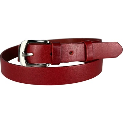 Penny Belts Dámský kožený opasek 2509-93 červený