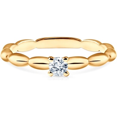 SAVICKI Годежен пръстен Savicki: двуцветно злато, цирконий