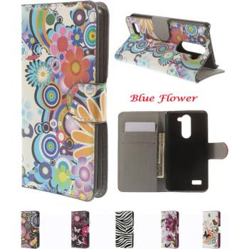Image 1 of LG L Bello Painted Leather Wallet Кожен Калъф + Протектор