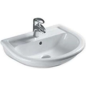 Roca Умивалник TERMA NOVA с отвор за смесител 55cm обла - син (25636)