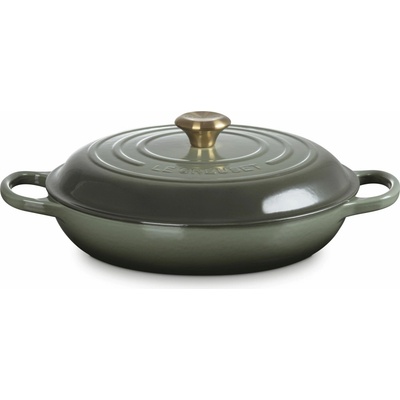 Le Creuset 21180301734441 Hrniec Gourmet Signature nízky 30 cm sivo-zelený
