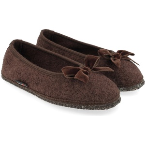 Haflinger Дамски пантофи Haflinger Women's Fiocco Slippers - Dark Brown - размер 42 (EU) (126-0131-0717)