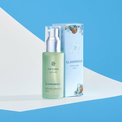 Vyživující tělový olej glamorous s vůní pomeranče jasmínu a vanilky 50 ml
