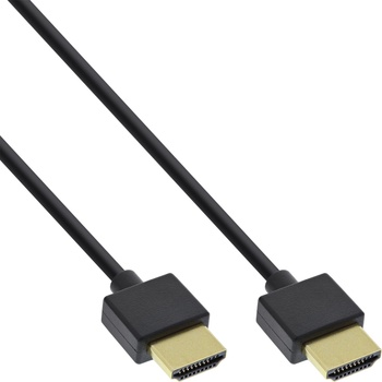 InLine 17555S HDMI кабел 0, 5 м HDMI тип A (стандартен) Черен (17555S) (17555S)