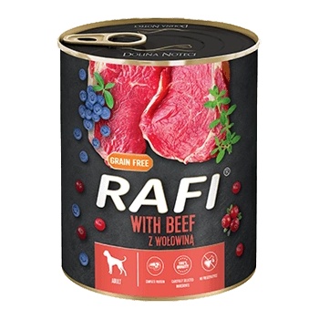 RAFI Dog Beef консервирана храна за кучета с говеждо - 0.4кг