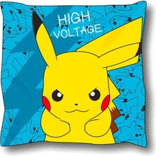 Sahinler vankúš Pokémon Pikachu High Voltage modrý 40x40