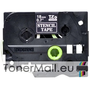 Image 1 of Brother Черна маркираща лента Brother STE-141 Black Stamp Stencil Cassette Tape