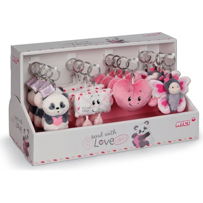 Prívesok na kľúče NICI DISPLAY Love 8 cm assort, 4 druhy,16 ks, plný (102062620)