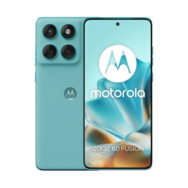Motorola Edge 60 Fusion v tyrkysové barvě Pantone Amazonite